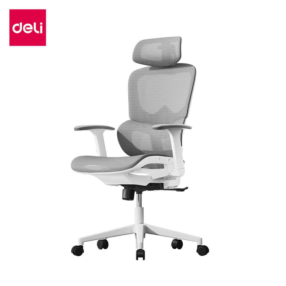 เก้าอี้ทำงาน DELI E4989-WH-01 สีขาว